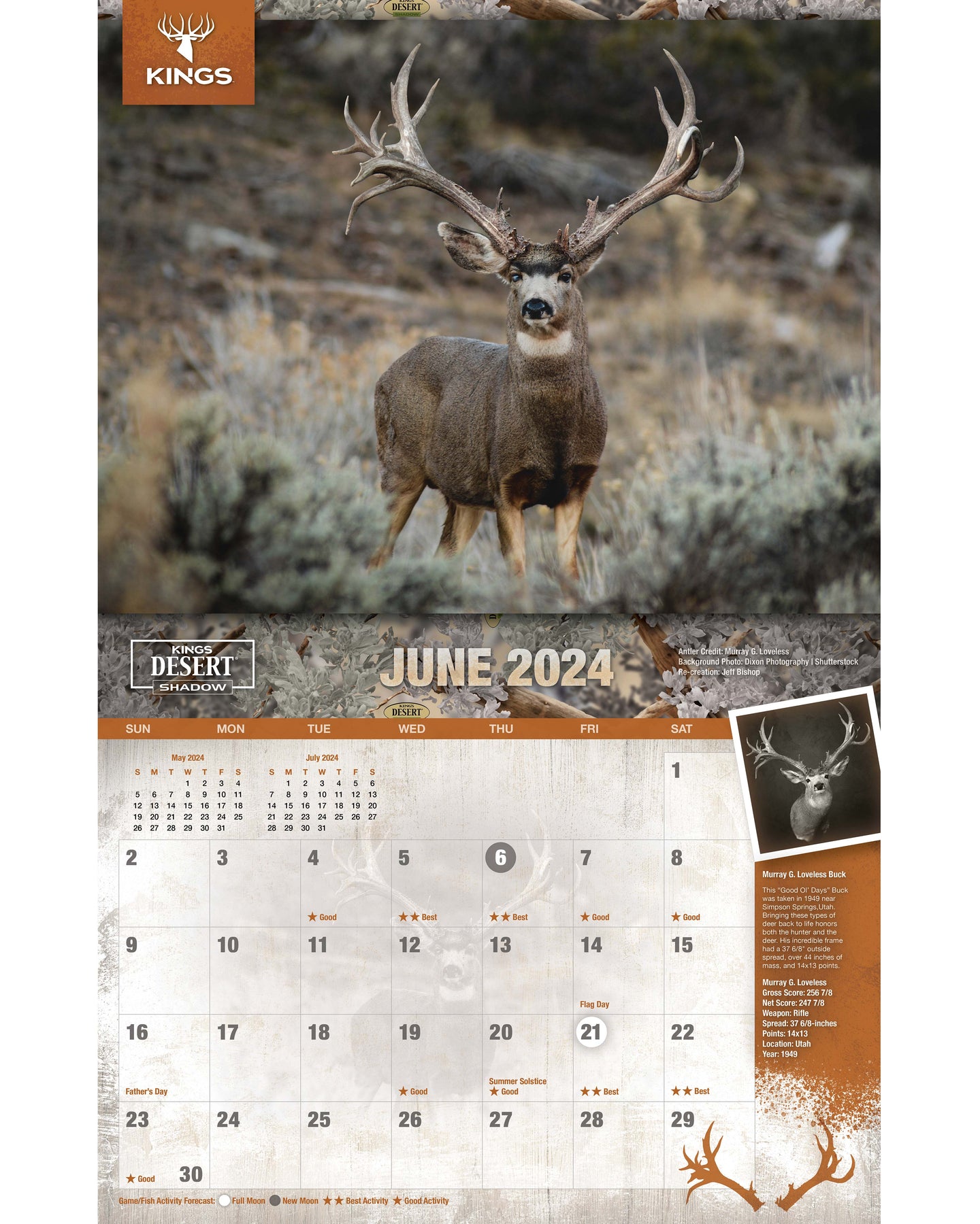 2024 Kings Mule Deer Calendar