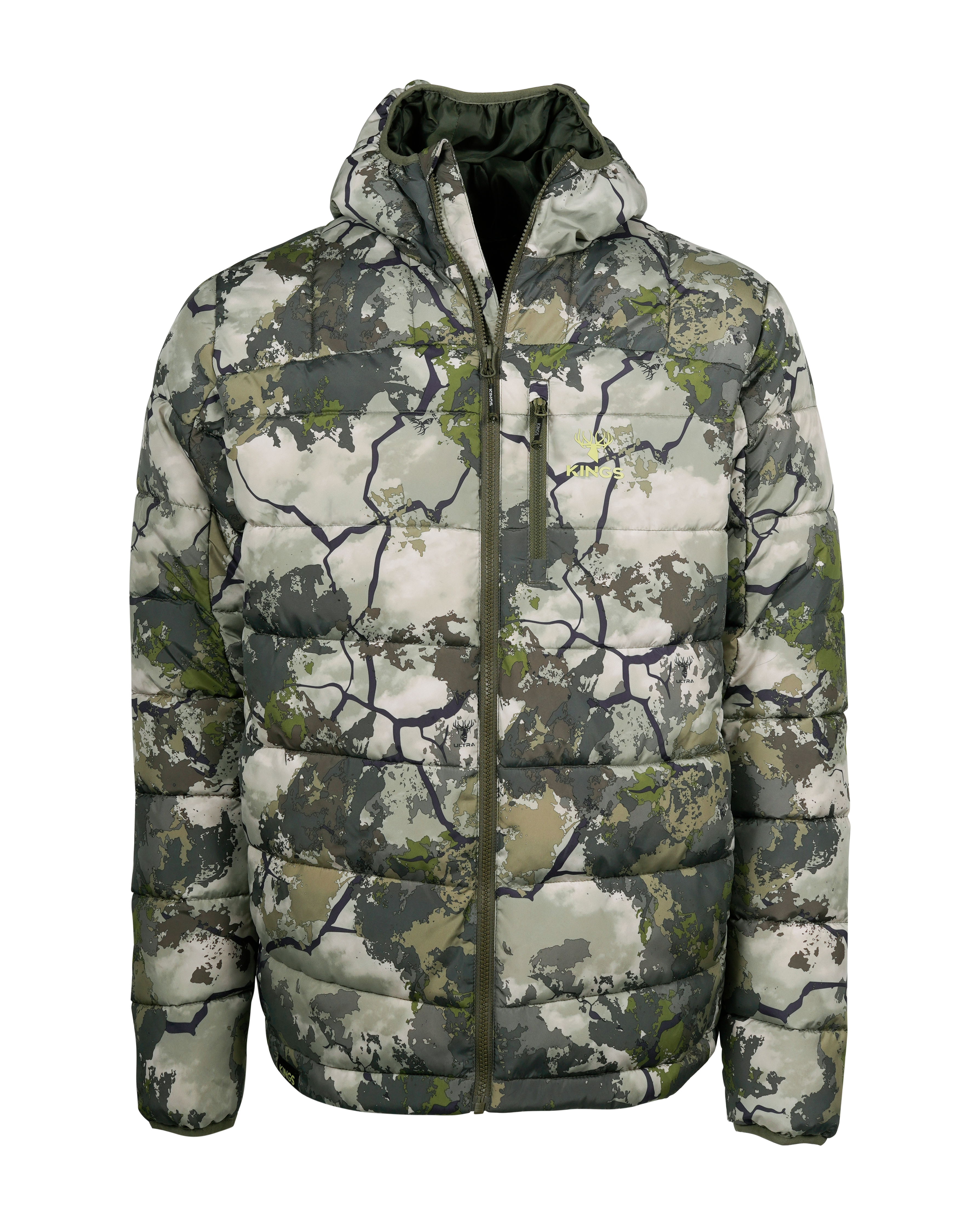 Camo puffer coat shop