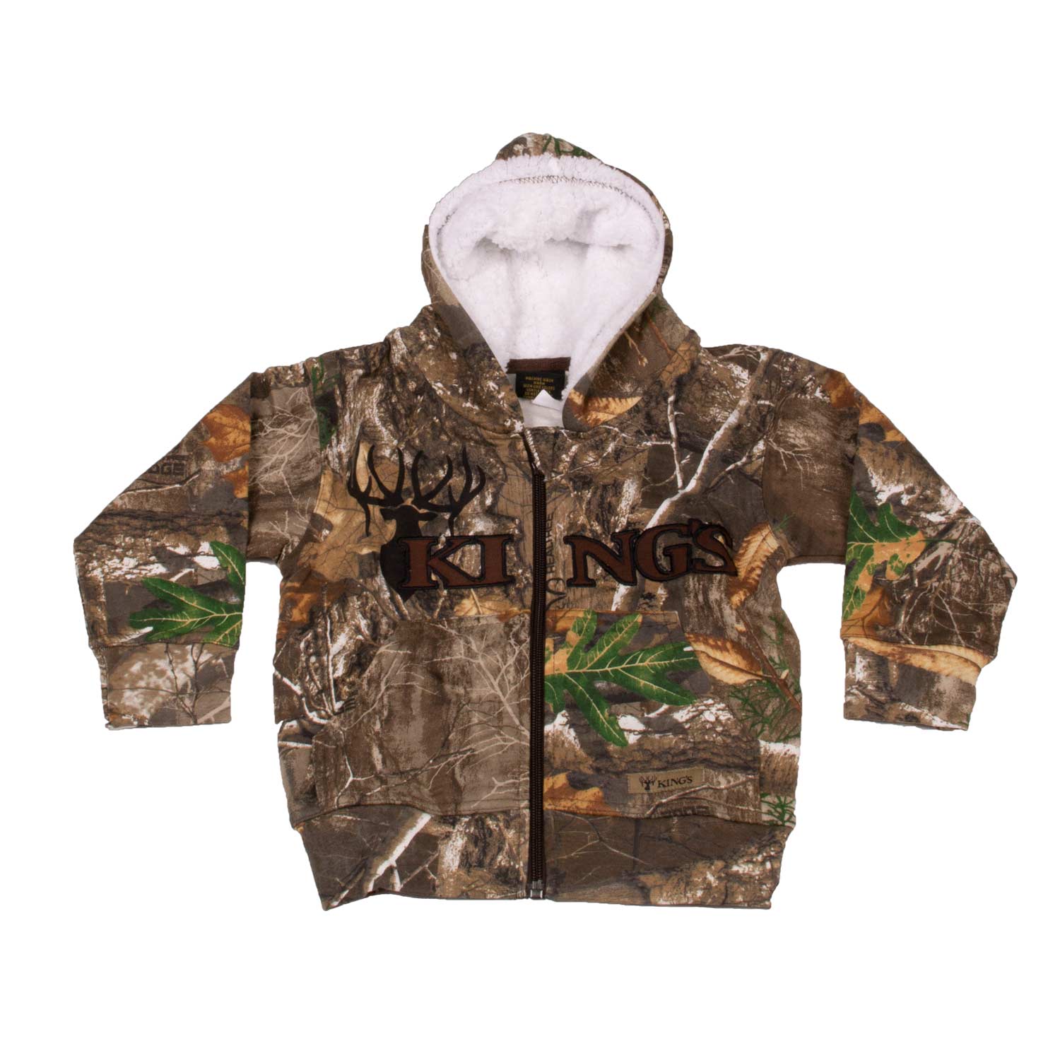 Infant Toddler Sherpa Zip Hoodie Navy | King's Camo