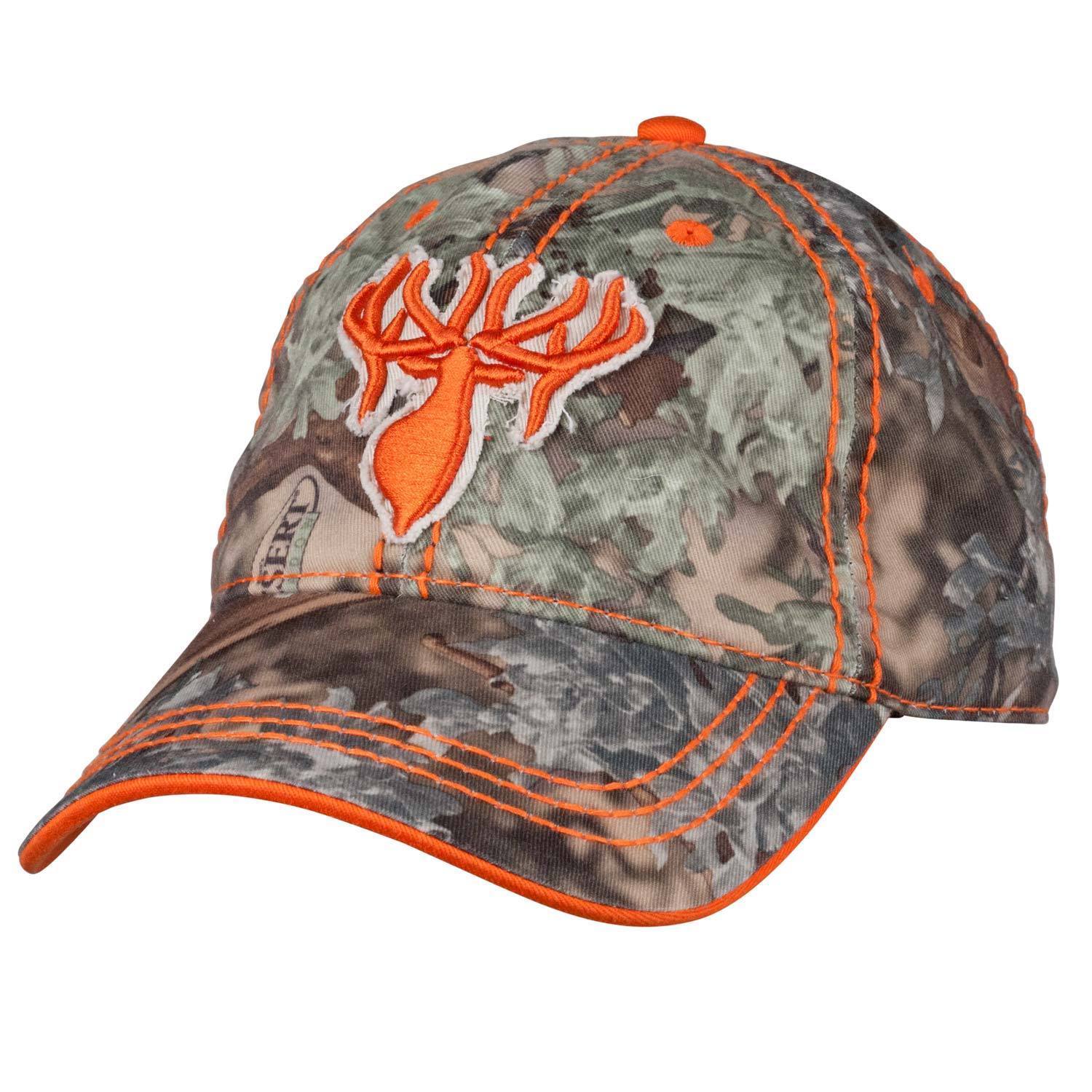 King's Distressed Logo Cap in Orange | King's Camo