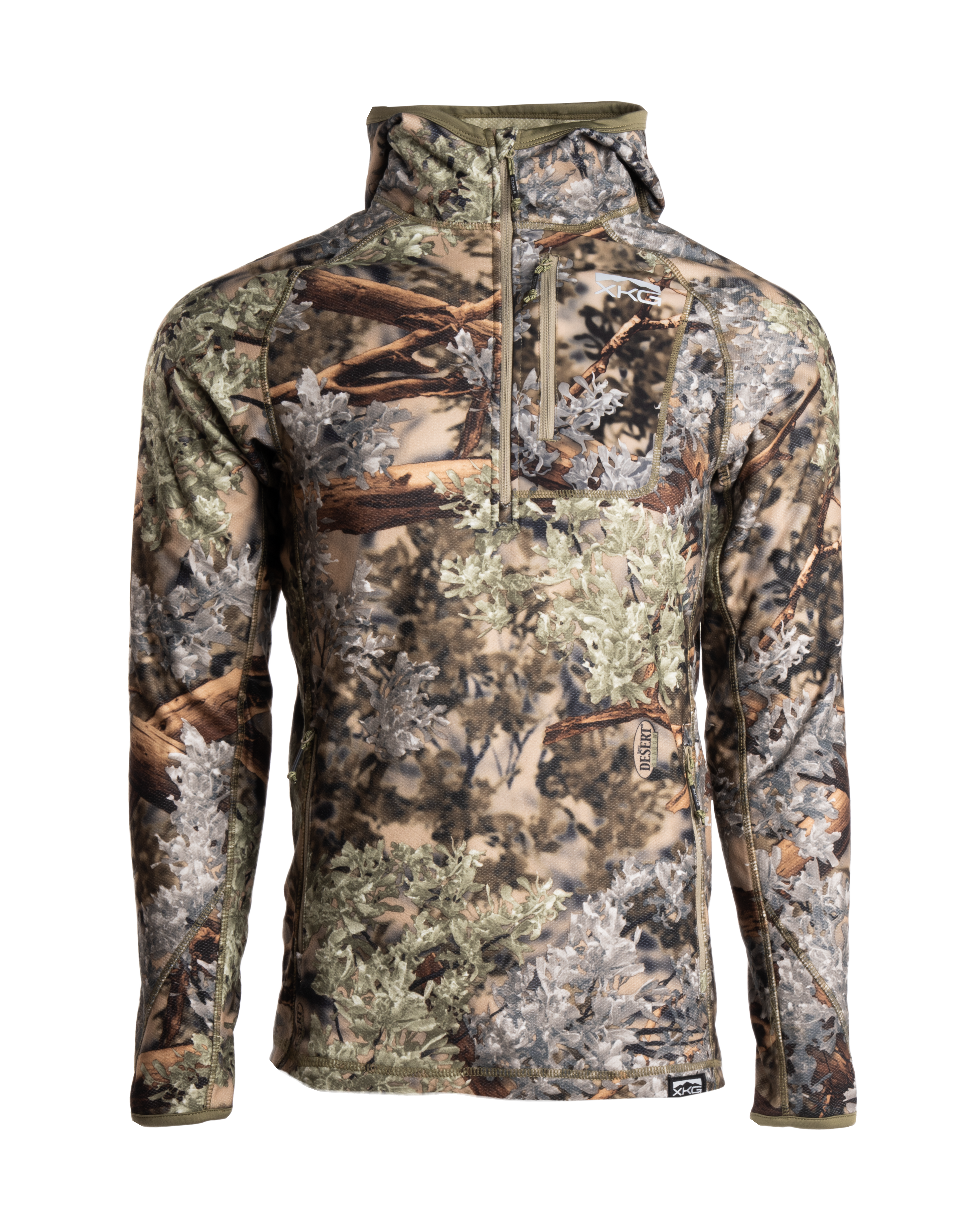 【KIXI】★(UNISEX) Camouflage Hooded Zip-Up Windbreaker Shield Unisex lightweight zip up windbreaker | Shield Gaming