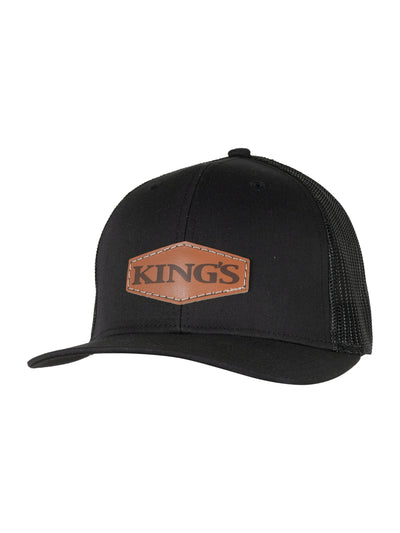 Kings Dark Leather Logo Patch Hat | Kings Camo