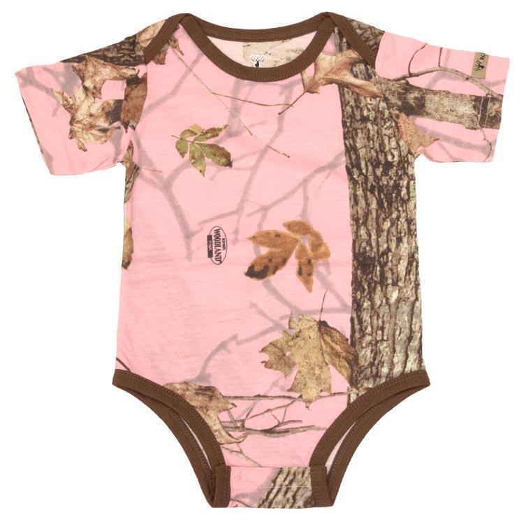 Infant Bodysuit in Woodland Pink | King's Camo