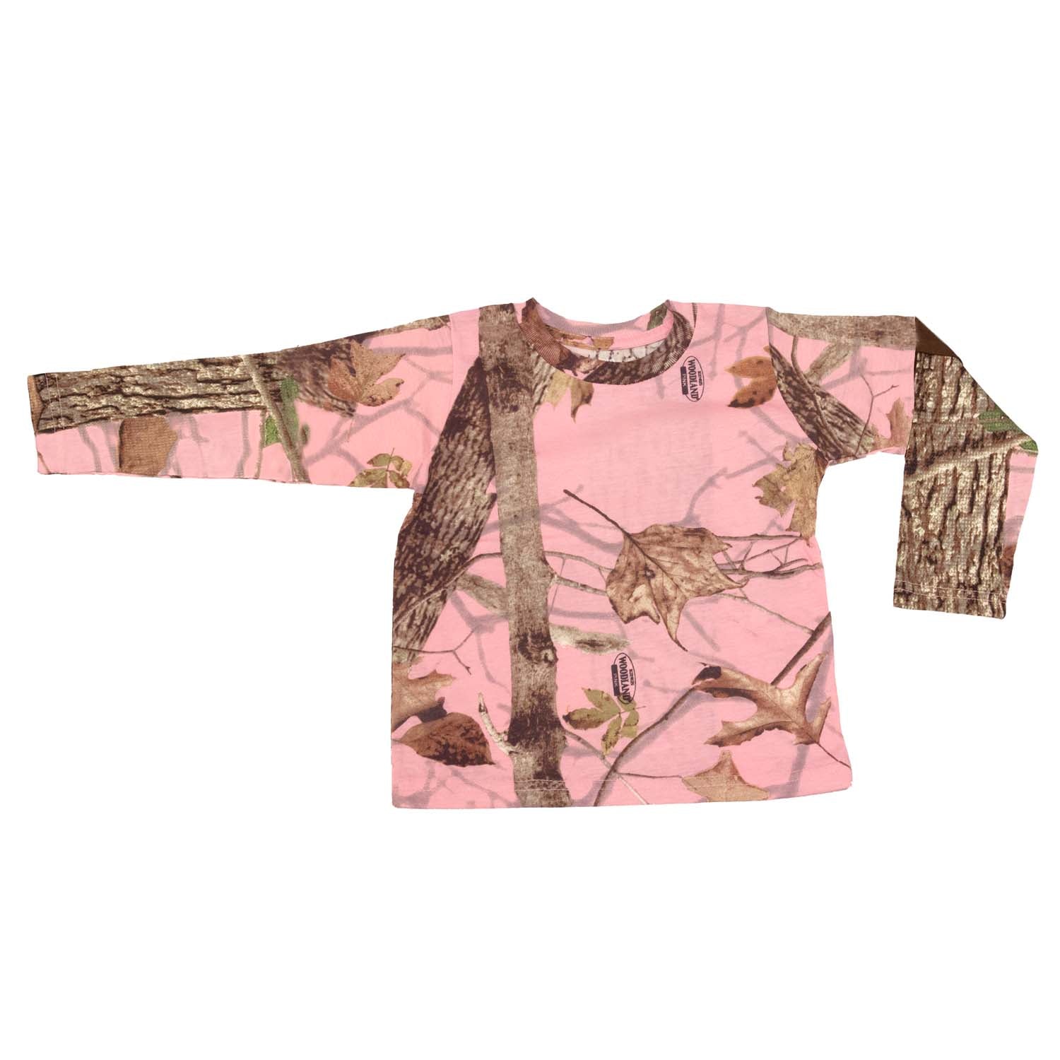 Infant Toddler Long Sleeve Tee Woodland Pink | King's Camo