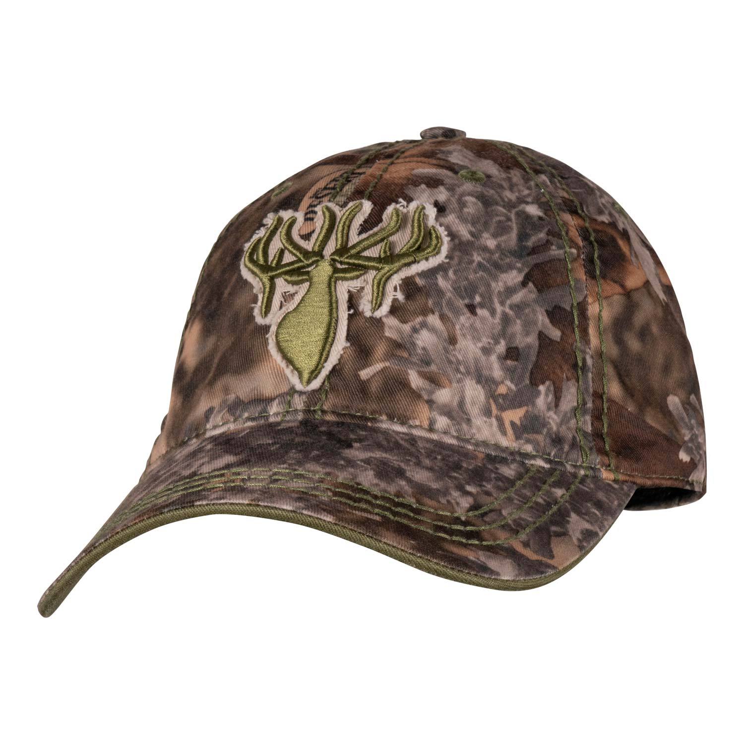 King's Distressed Logo Cap in Olive | King's Camo