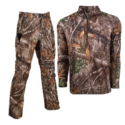 XKG Lightweight Bundle in Realtree Edge Medium 1/4 Zip | King's Camo