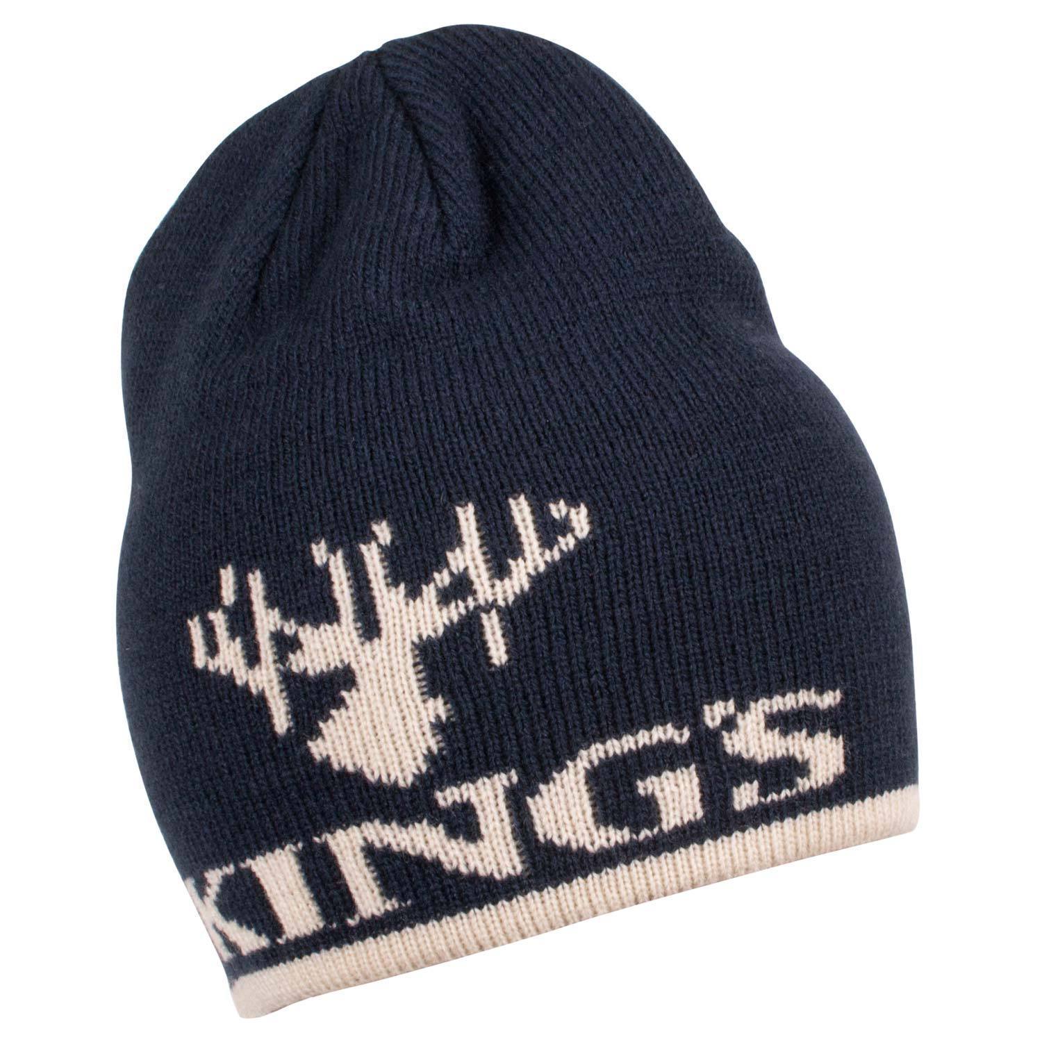 King's Logo Knit Beanie Navy | King's Camo
